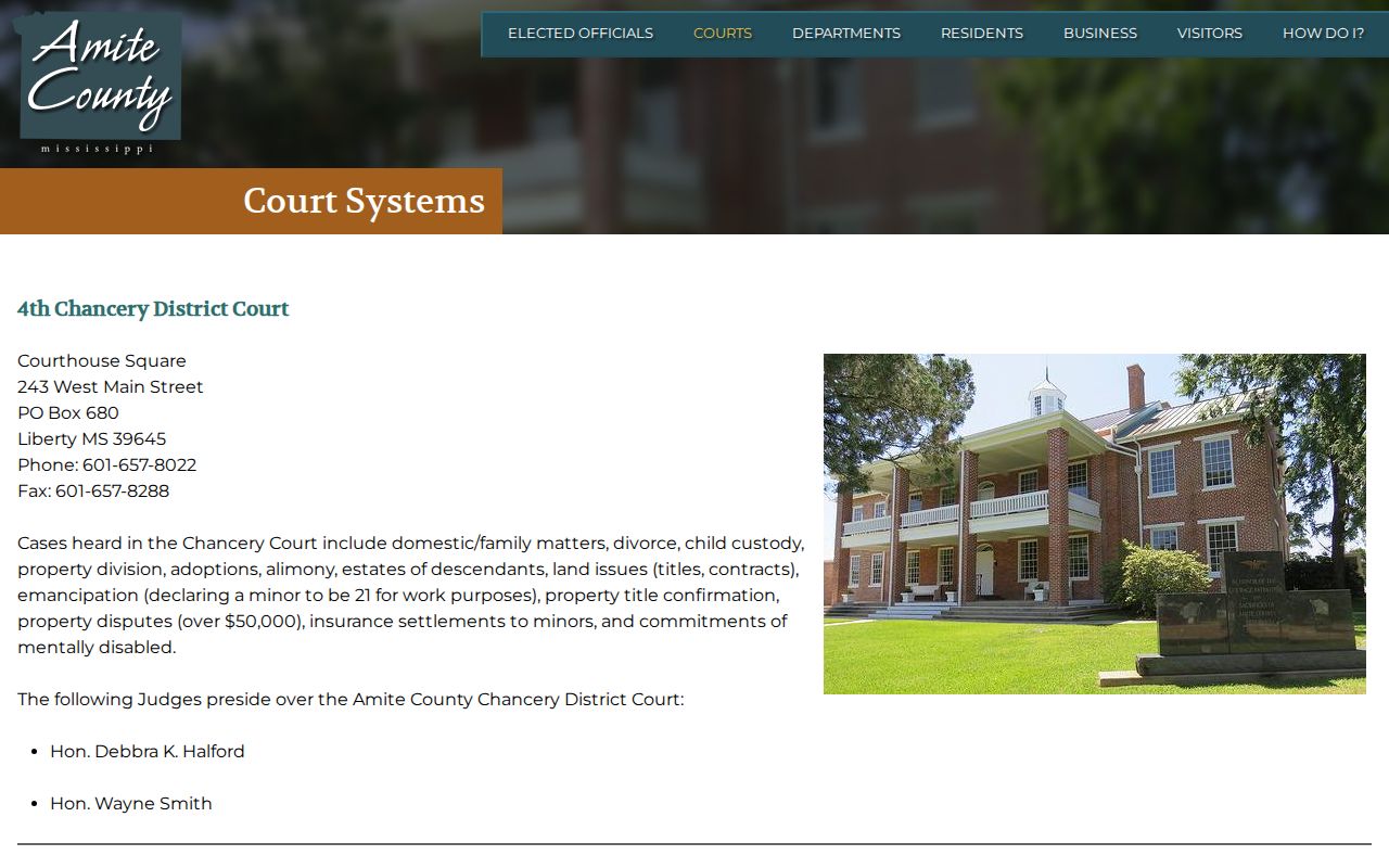 Amite County court schedule relevant to 24 hour release records